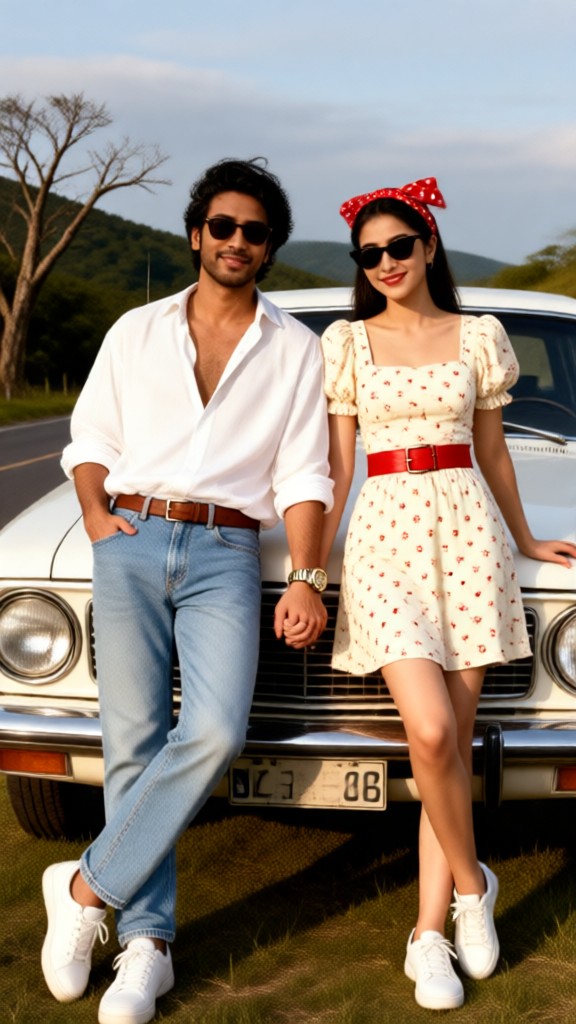 Vintage Cute Couple image