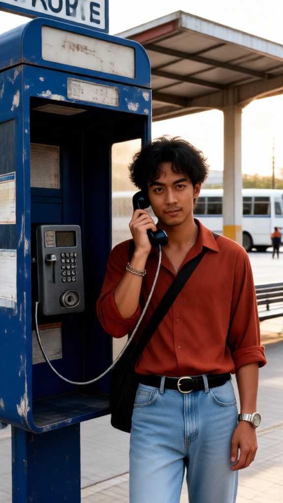 80年代のクールな男 image
