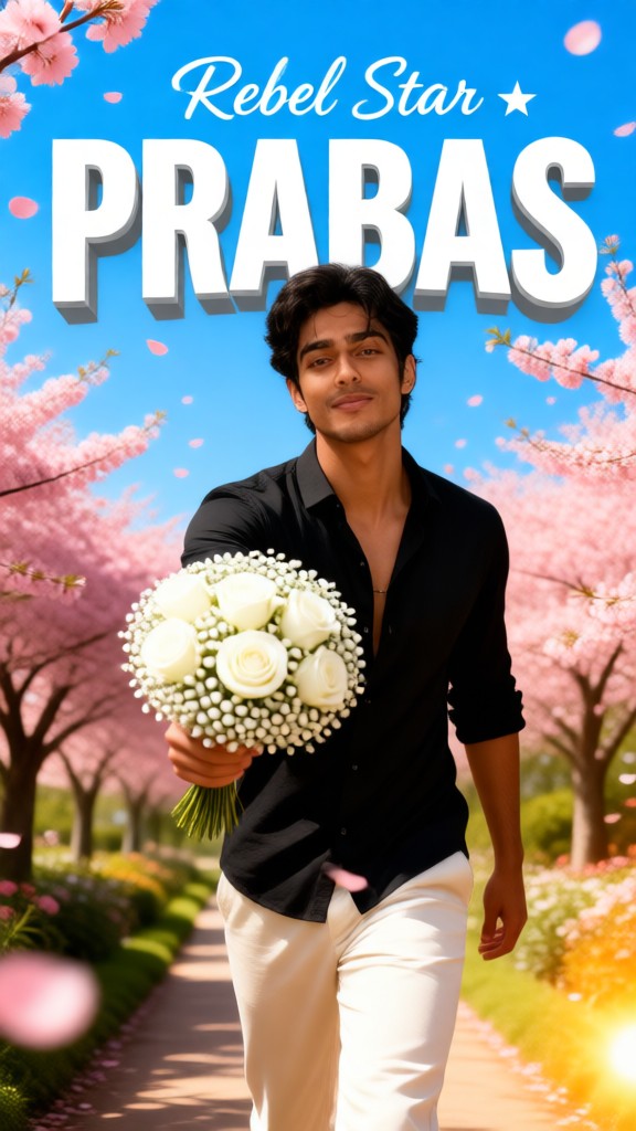 Romantic Flower Man Poster image