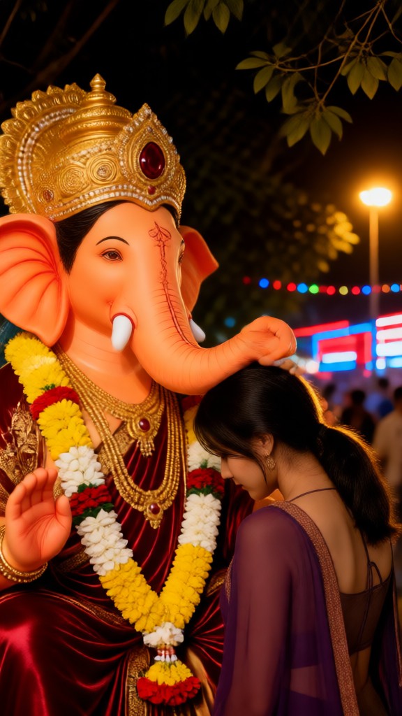 Let Ganesha touch your head image