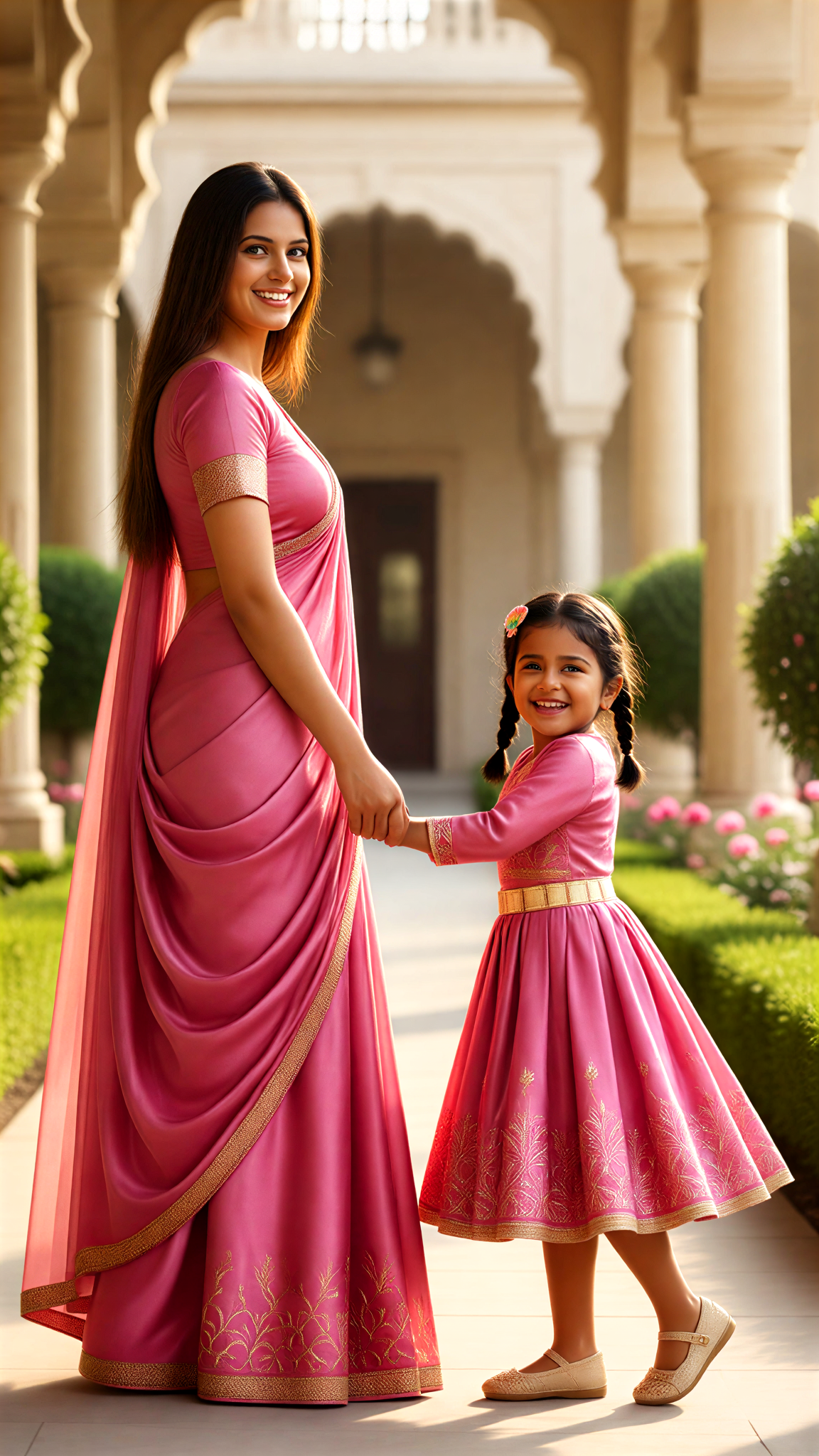 Girl Twirl with Mom image