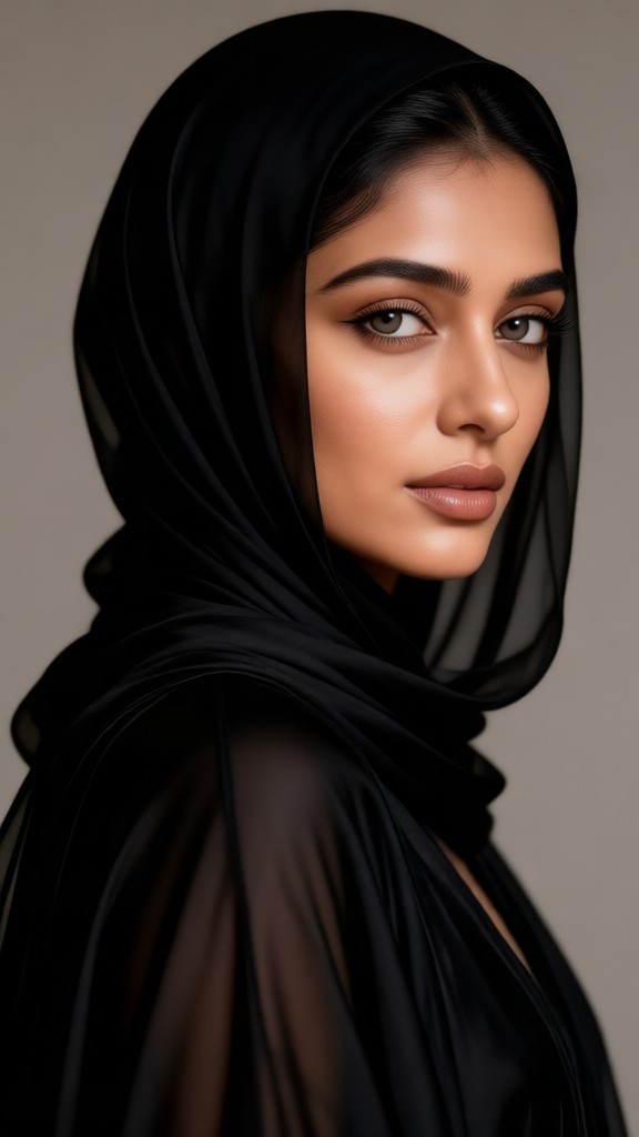 Atmospheric Headscarf Portrait Photos image
