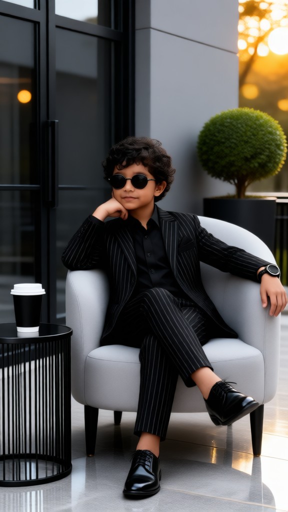 The CEO Baby in a Black Suit image