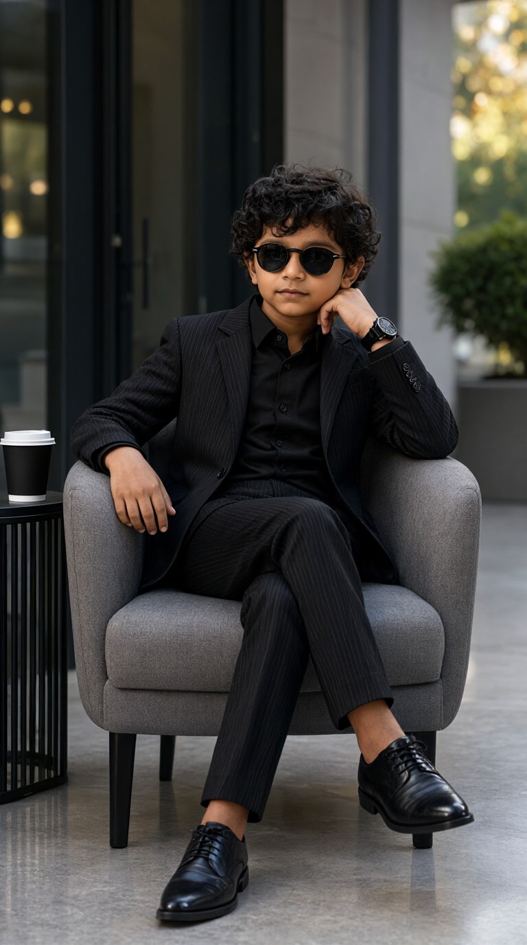 The CEO Baby in a Black Suit image