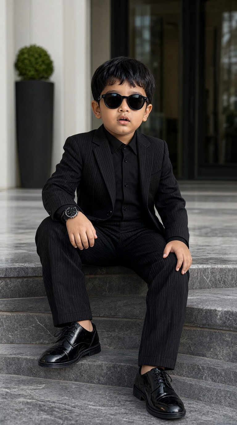 The CEO Baby in a Black Suit-02 image
