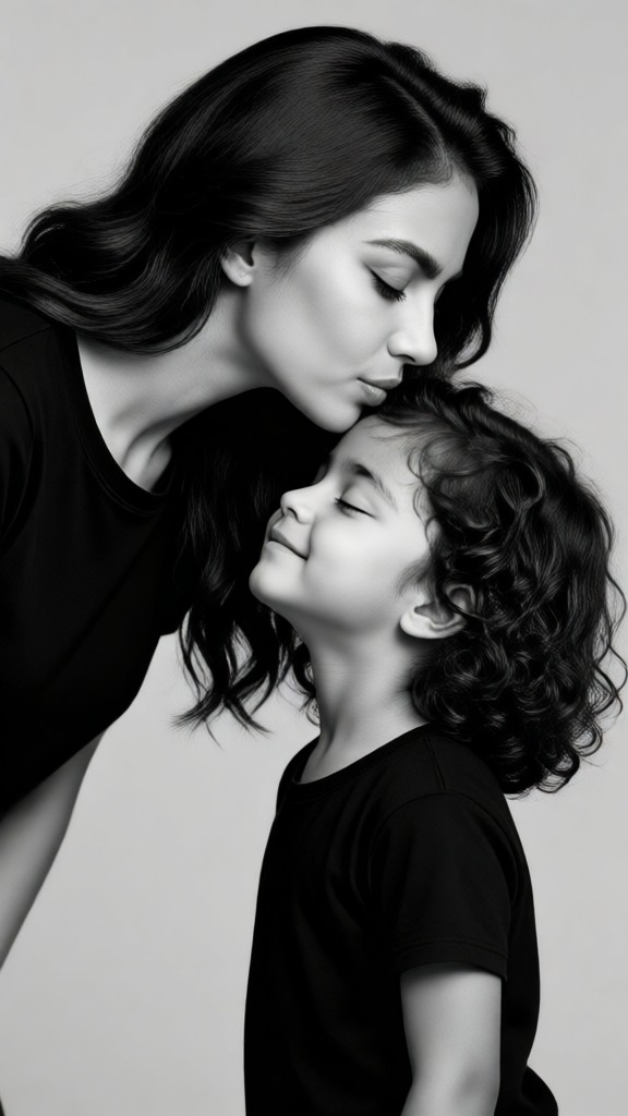 Black-and-white filter wallpapers for mums and babies image
