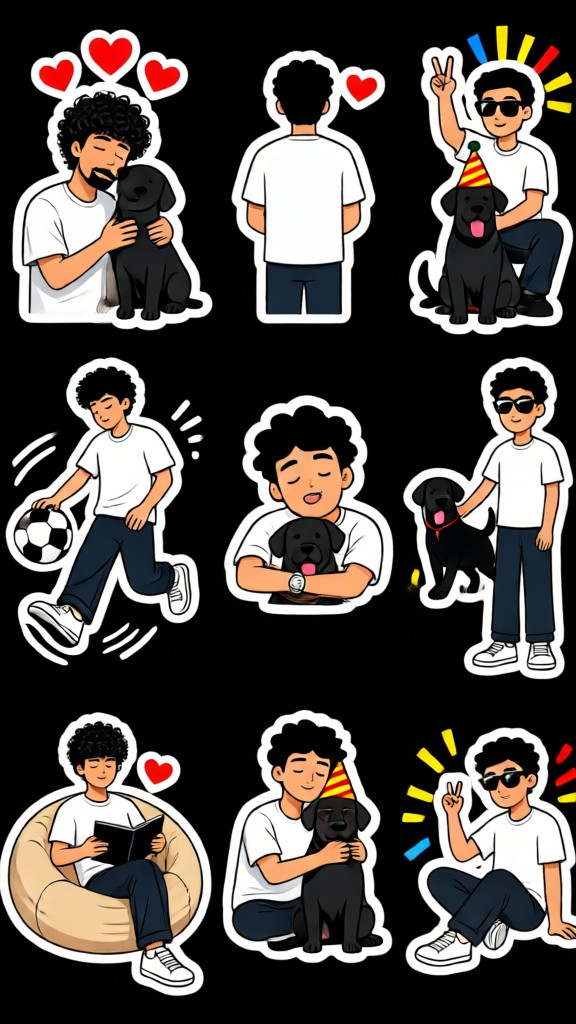 Cartoon Sticker Emojis image