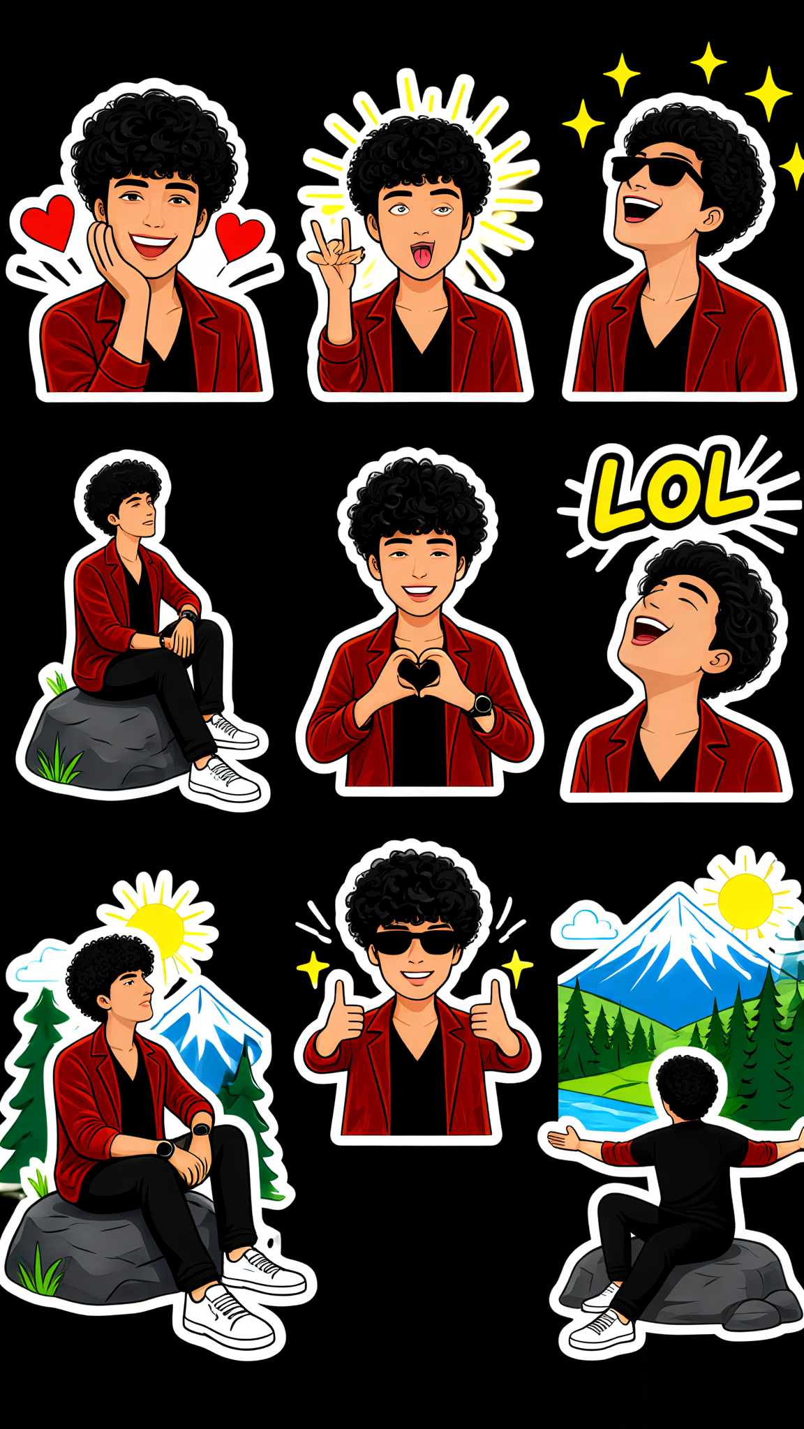 Cartoon Sticker Emojis image