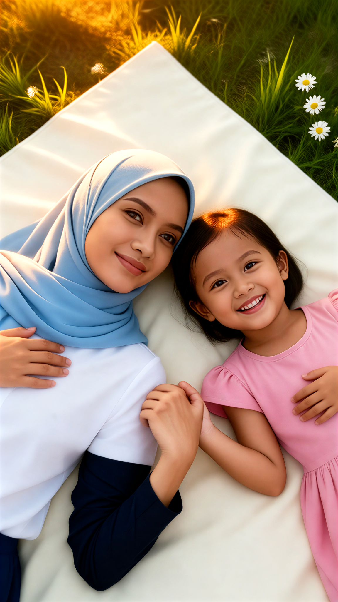 Mother-Daughter Forehead Touch image