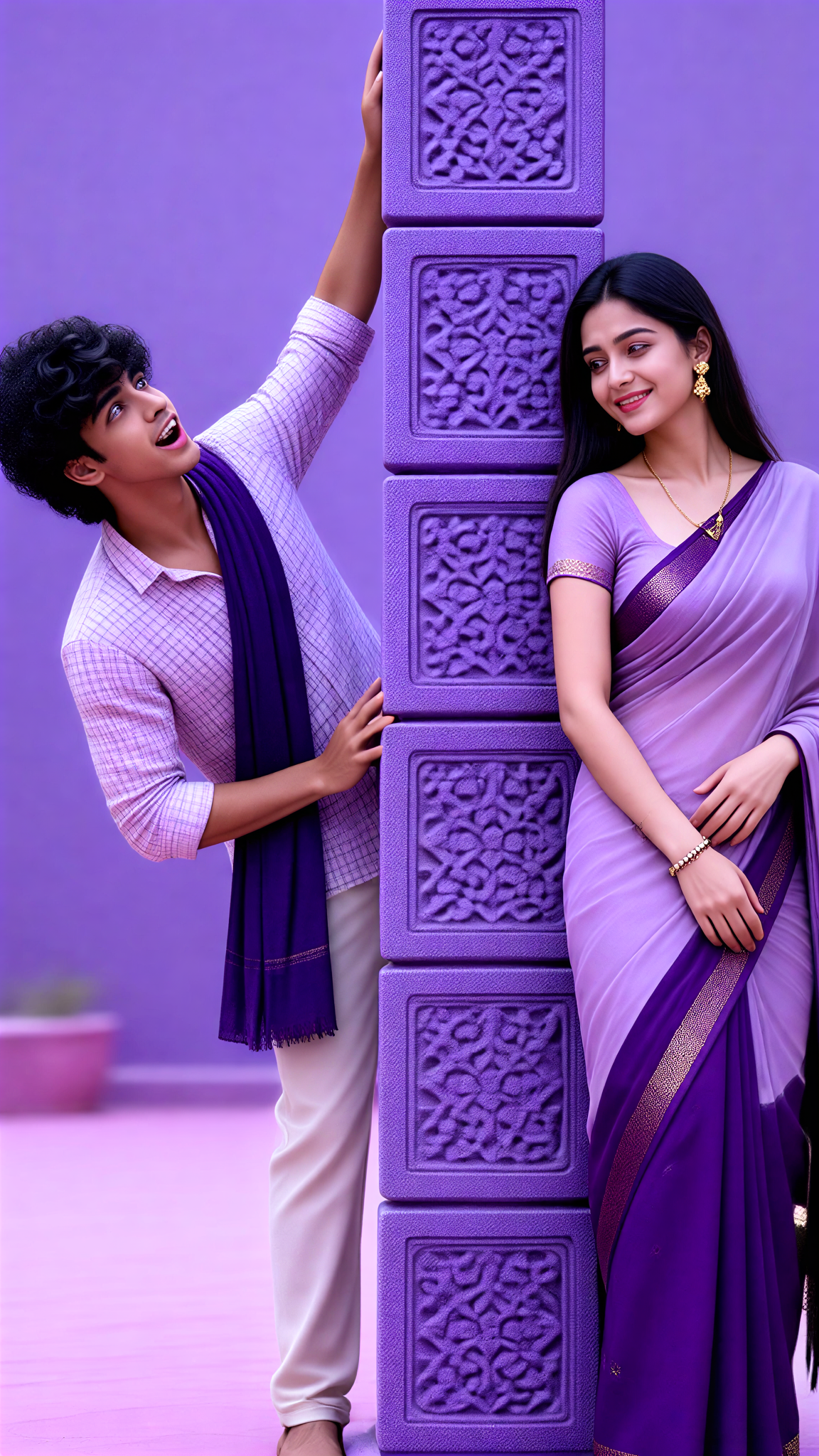 Purple Traditional Attire image