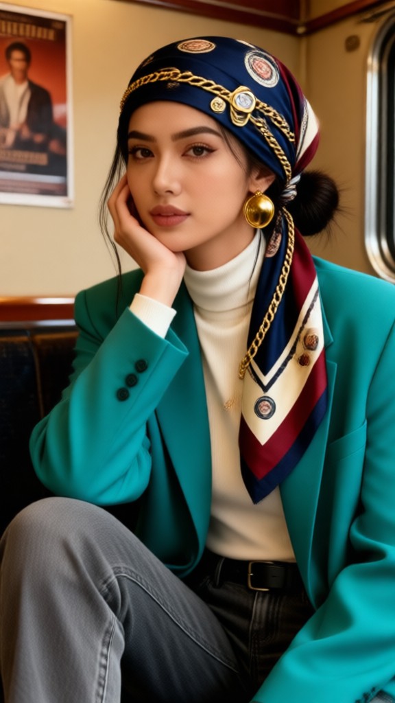 Retro headscarf styles image