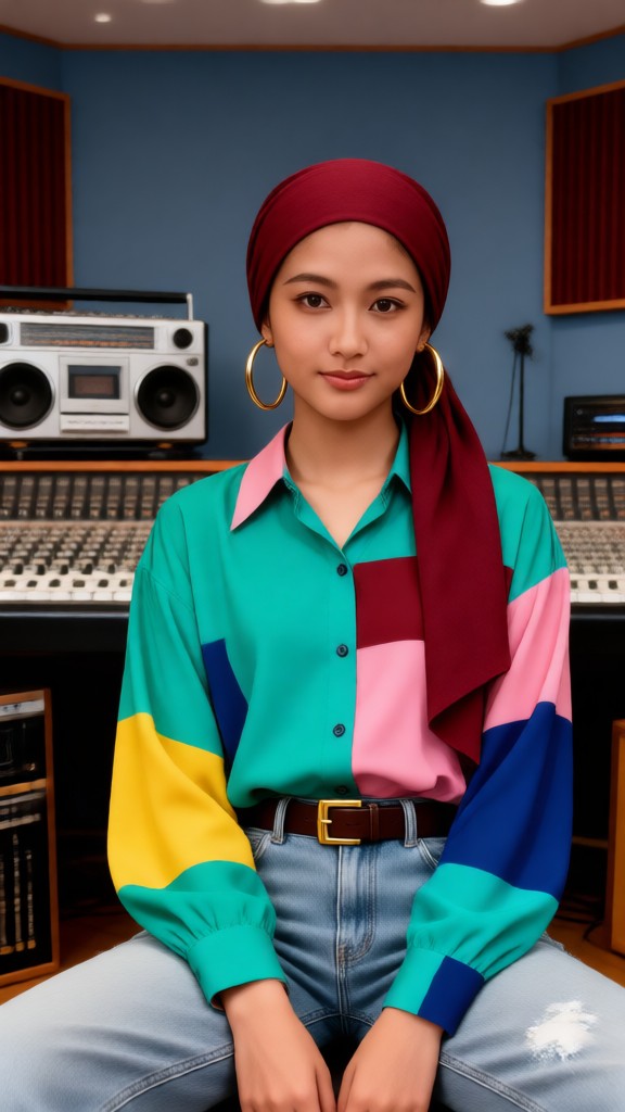 Retro headscarf styles image