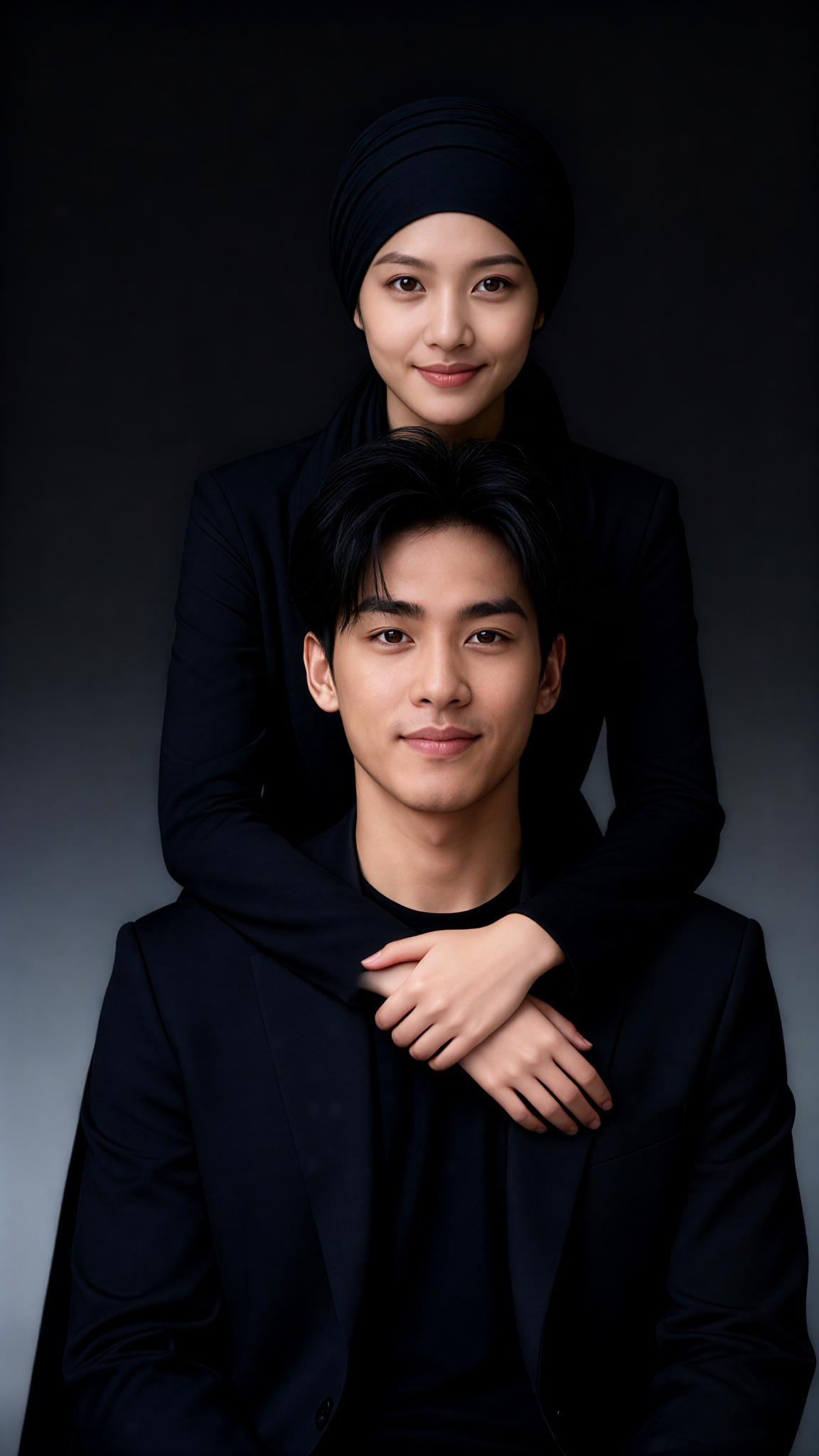A Couple Hugging image