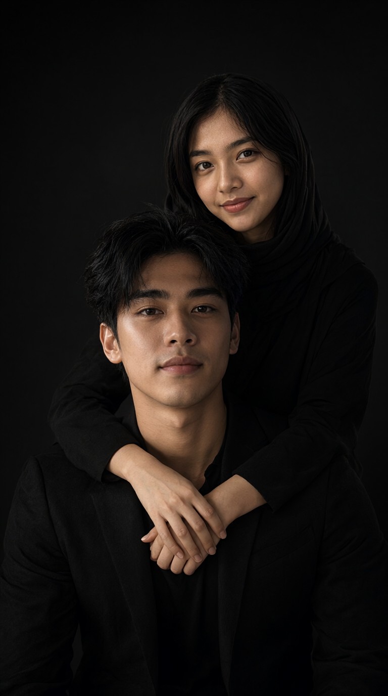 A Couple Hugging image