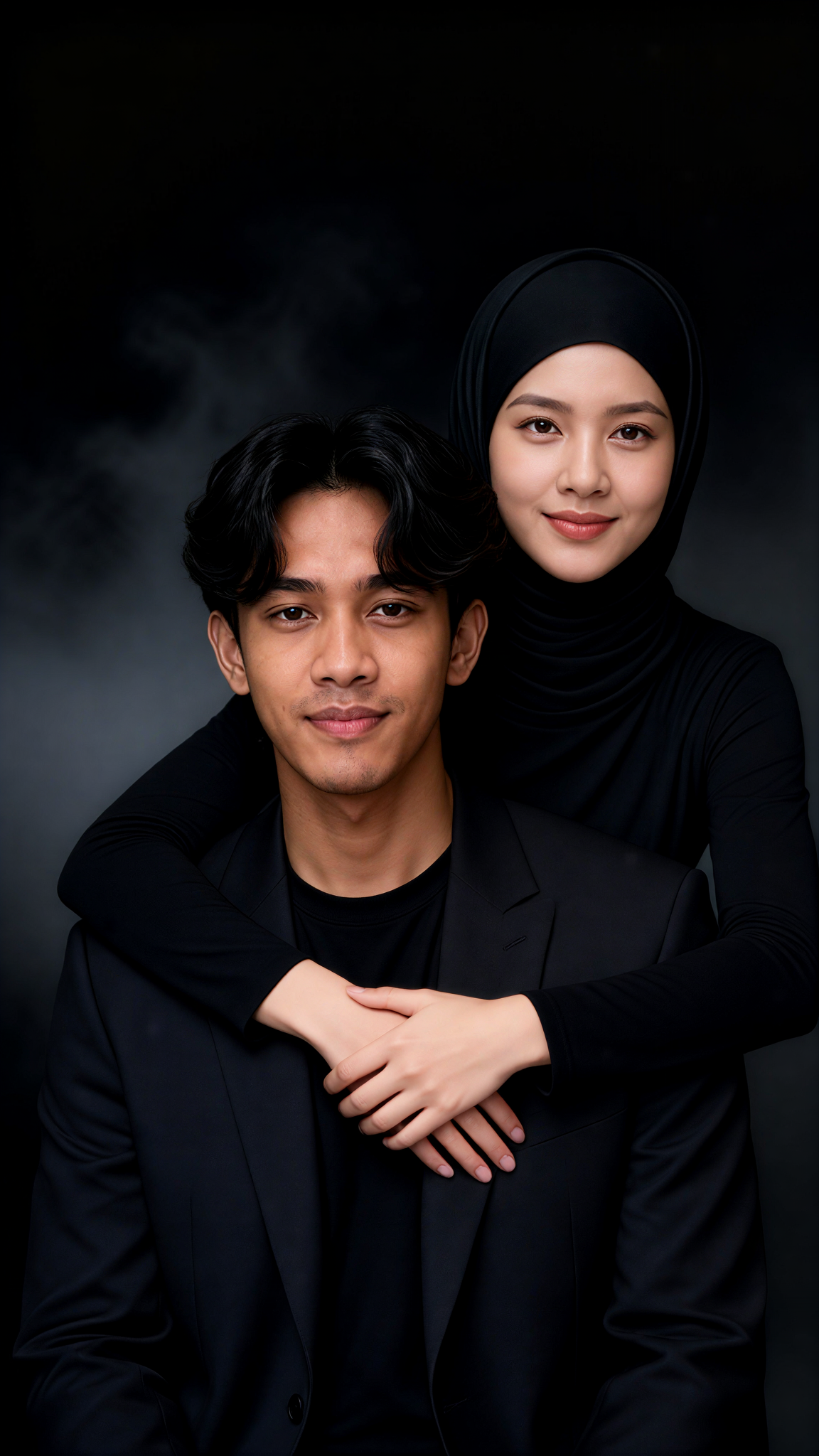 A Couple Hugging image