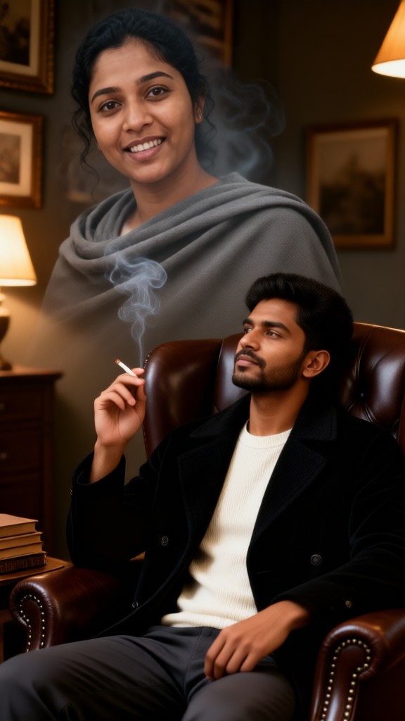 Smoking and Thinking About Girlfriend image