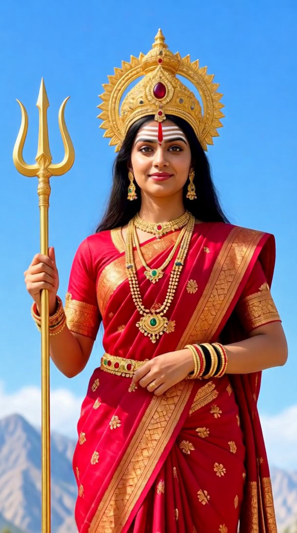 The Goddess and the Snow-Capped Mountains image
