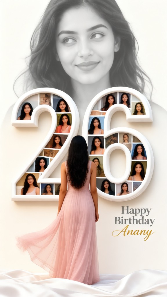 Birthday Number Collage Poster image