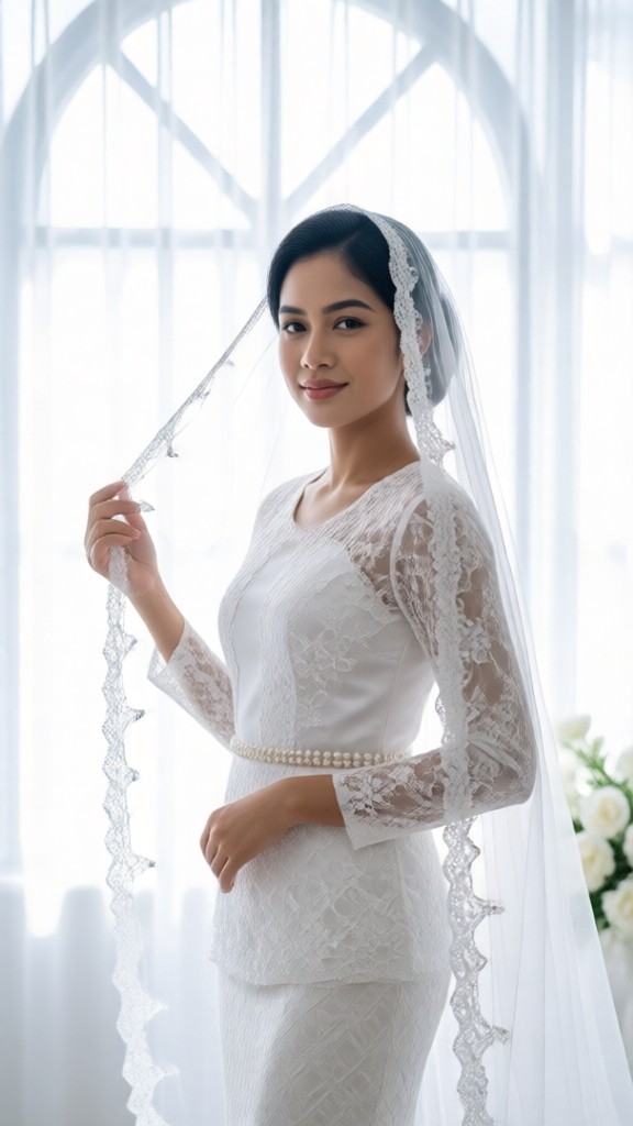 Cathedral Veil White Bride image