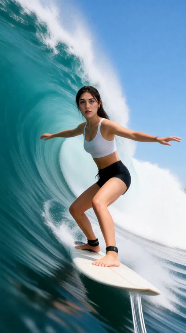 Simulated surfing image