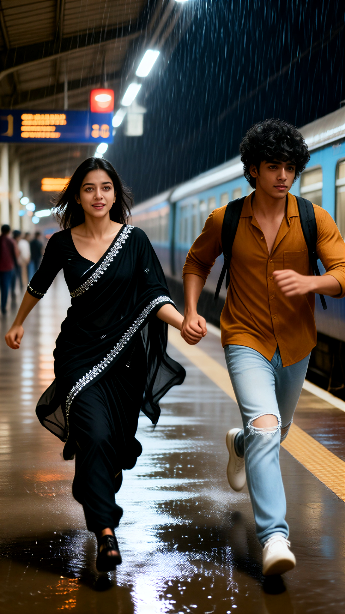 Couple Running image