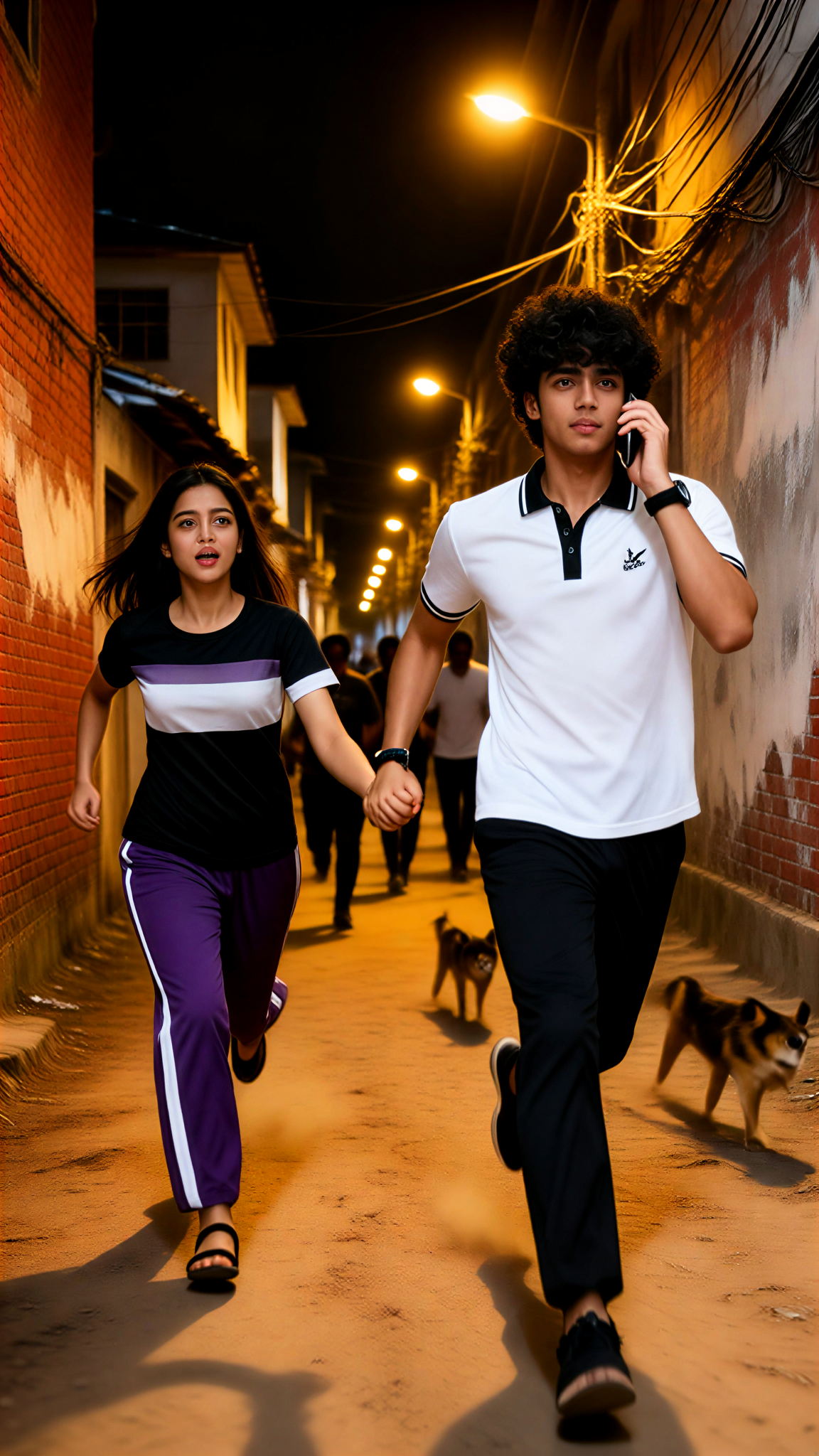 Couple Running image