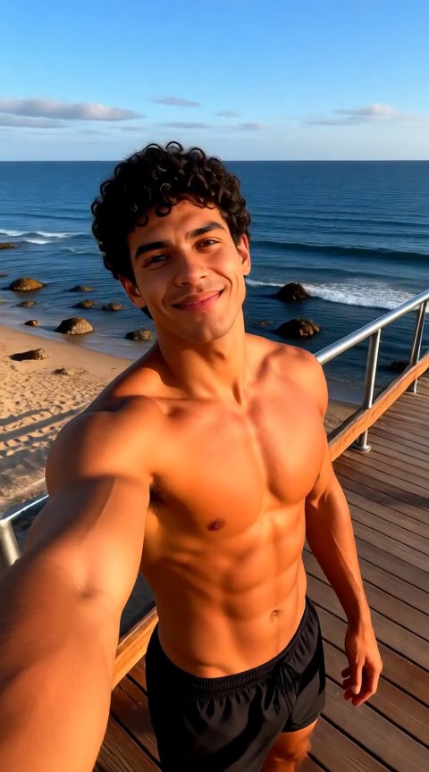 Auf dem Strand zeigen image