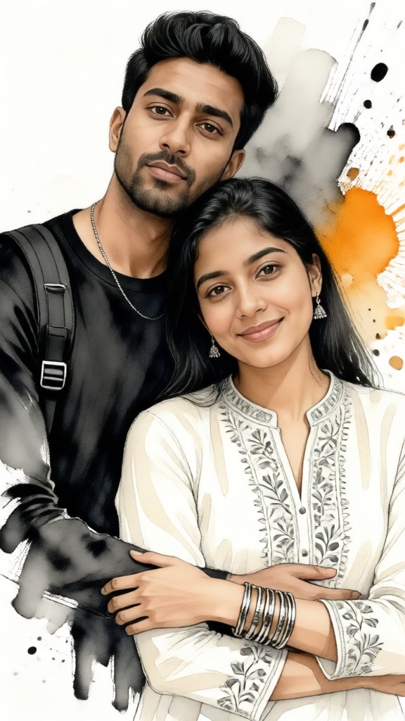 Couple's Beautiful Painting image