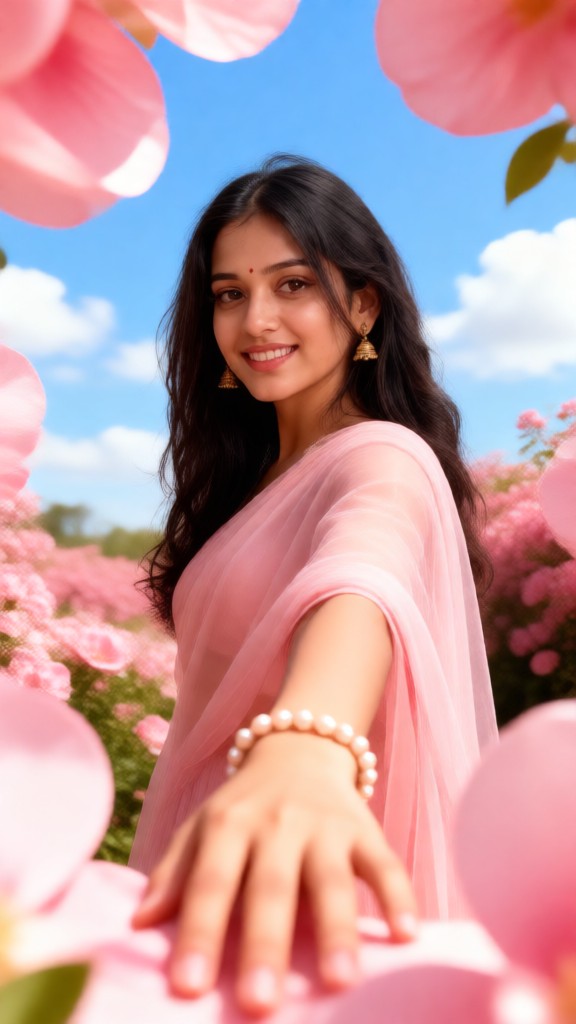 The Woman and the Pink Flower-02 image