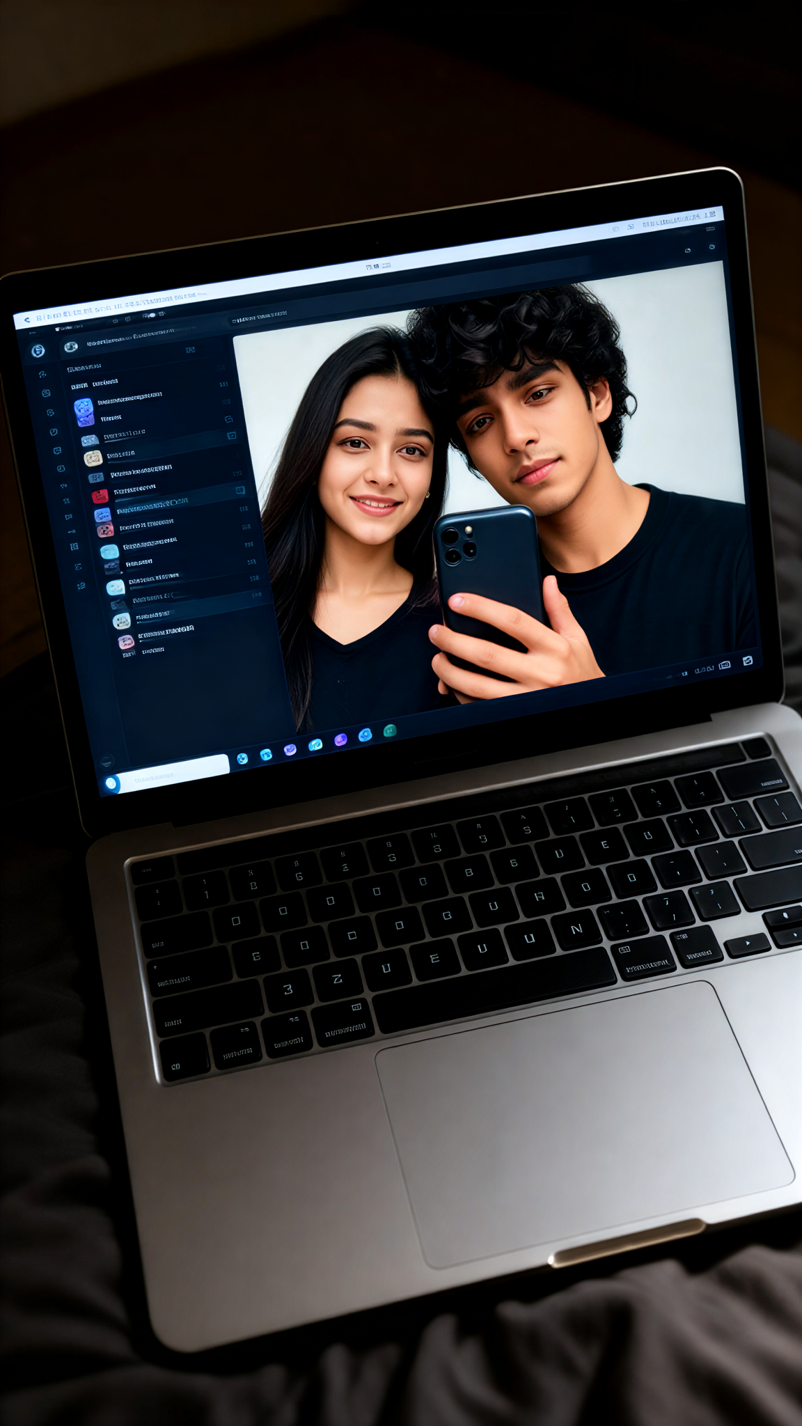 MacBook Couple Selfie image