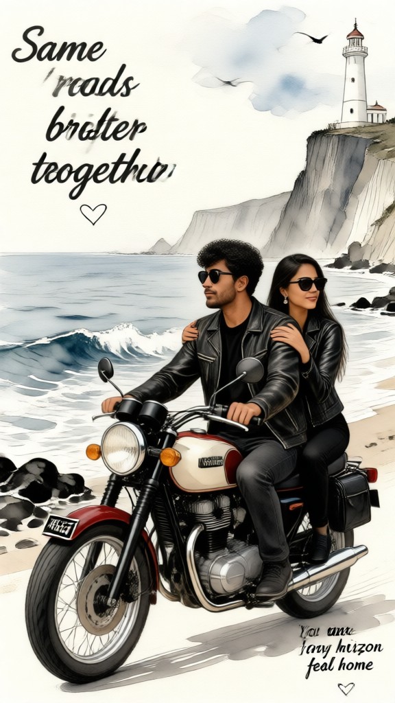 Cute Couple Illustration image