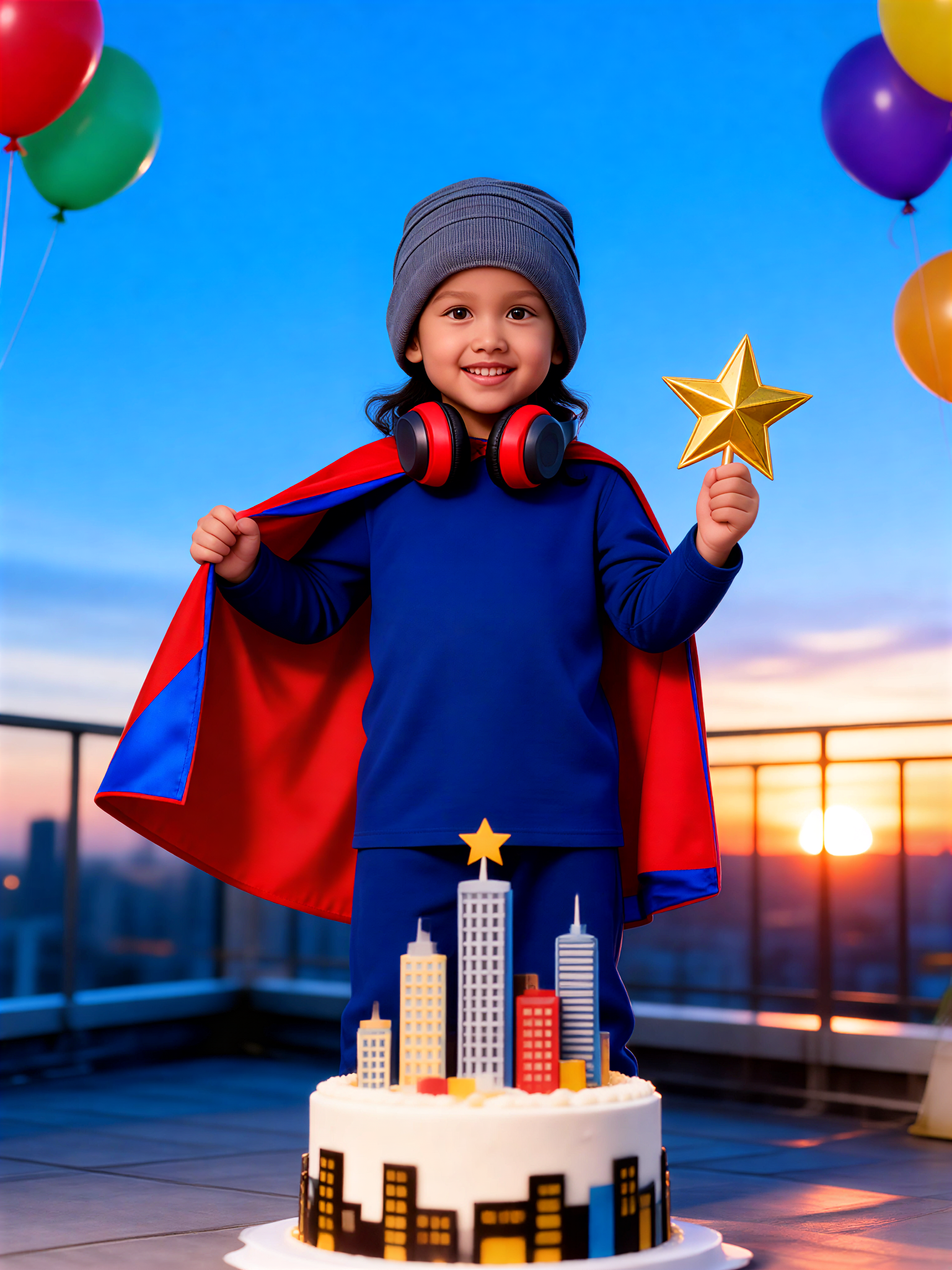 City Cape Hero Birthday image