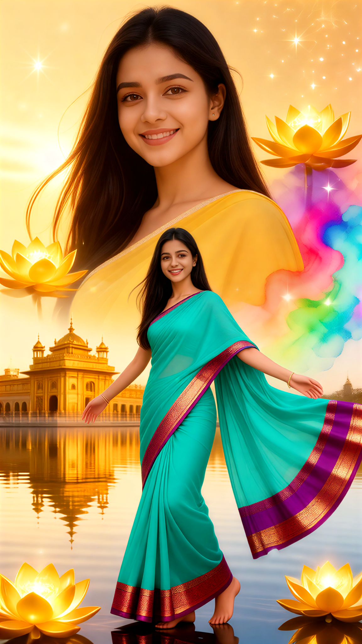 Golden Lotus Traditional Attire image