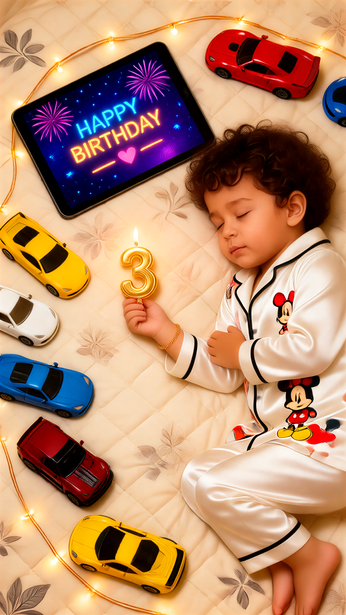 Vistell Celebrates Birthday on a Cozy Bed While Fast Asleep image
