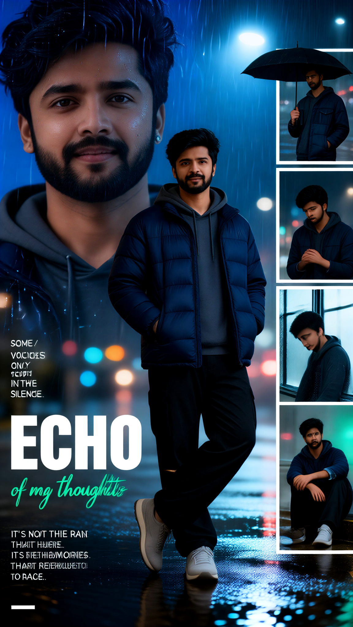 Collection of multi-grid photo shoots of male models image