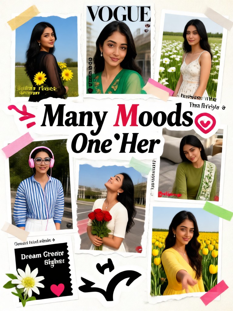 Multi-Style BulletJournal Collage for Girls image