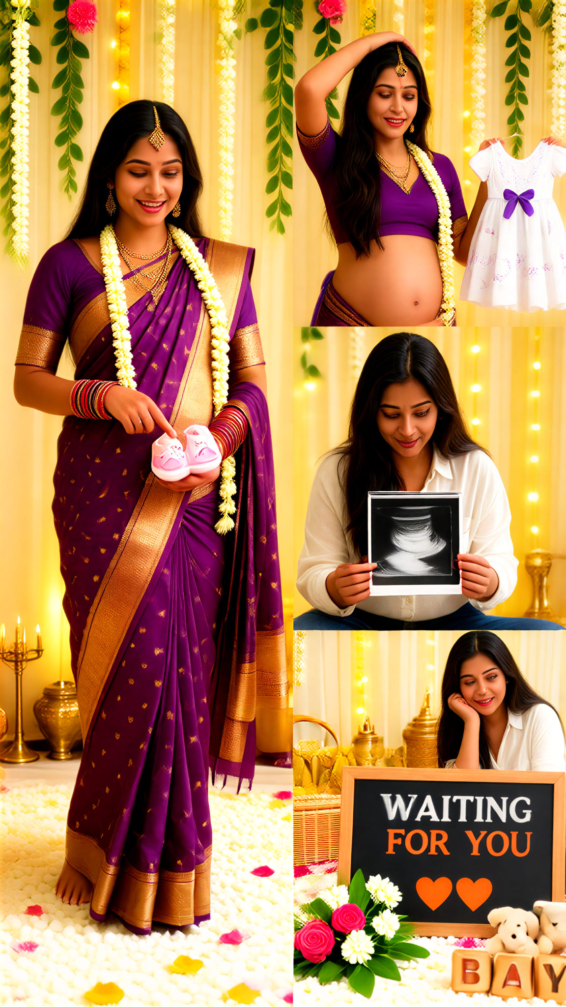 Sari Pregnancy Photos image