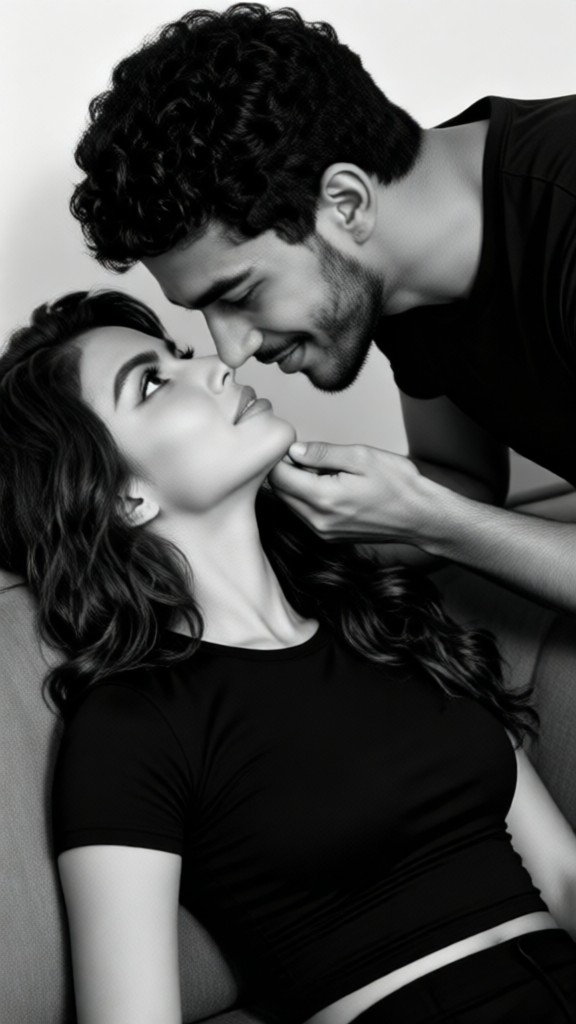 Black-and-white couple photo wallpapers-3 image