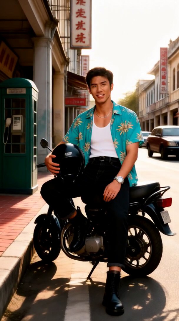 Motorcycle Helmet Smile image