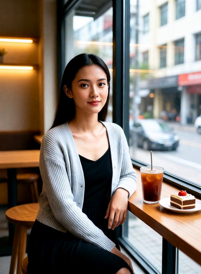 Cafe Window Smile image
