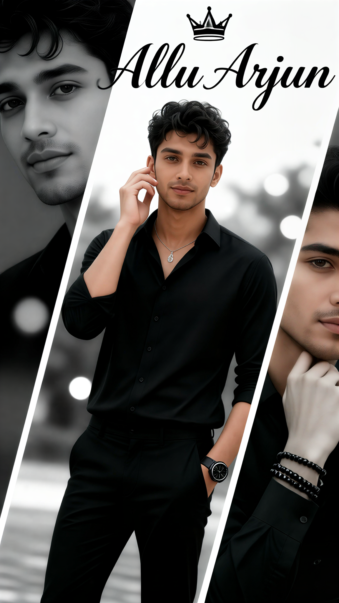 Three-Panel Posters of Men Striking Cool Poses image