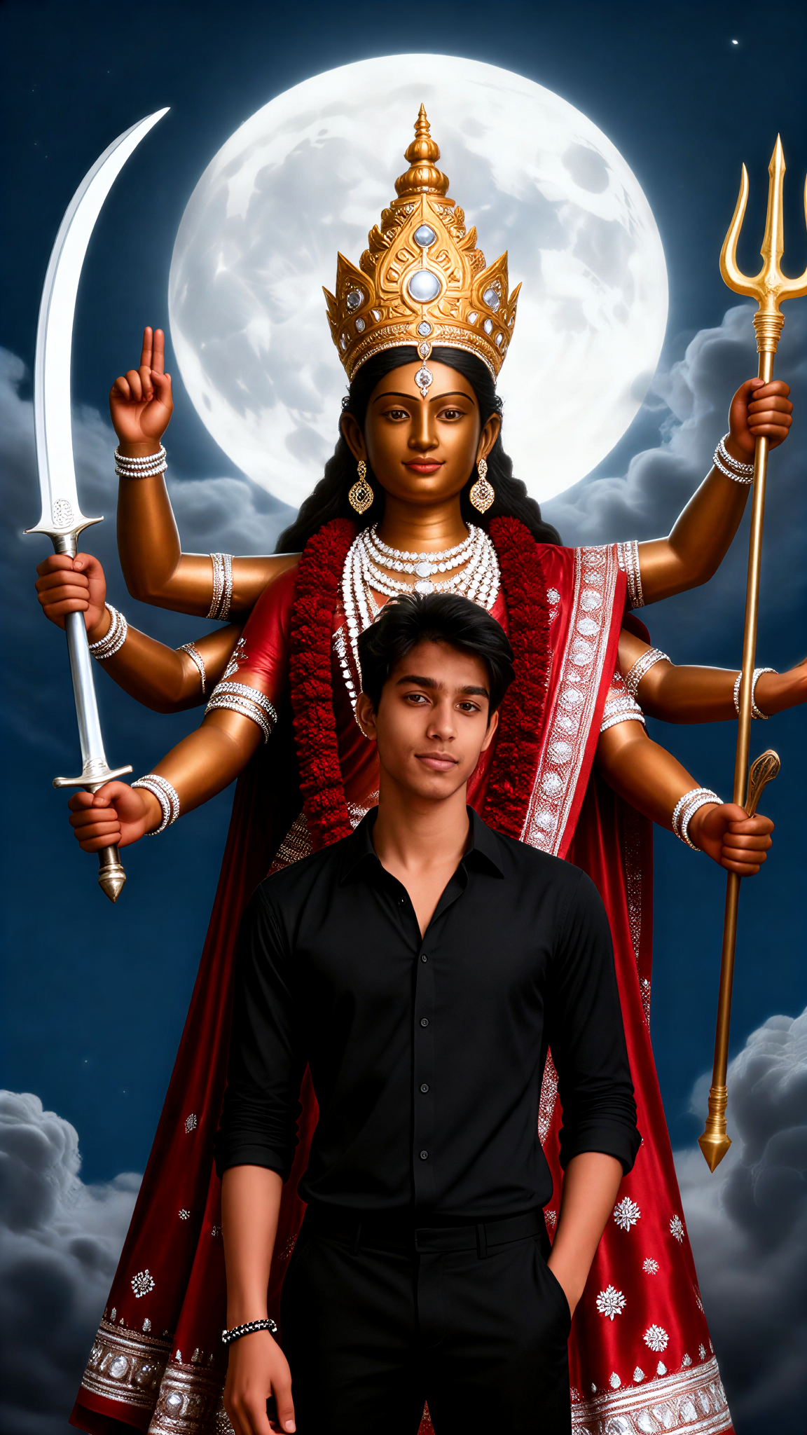 Cabeza de la diosa Durga image
