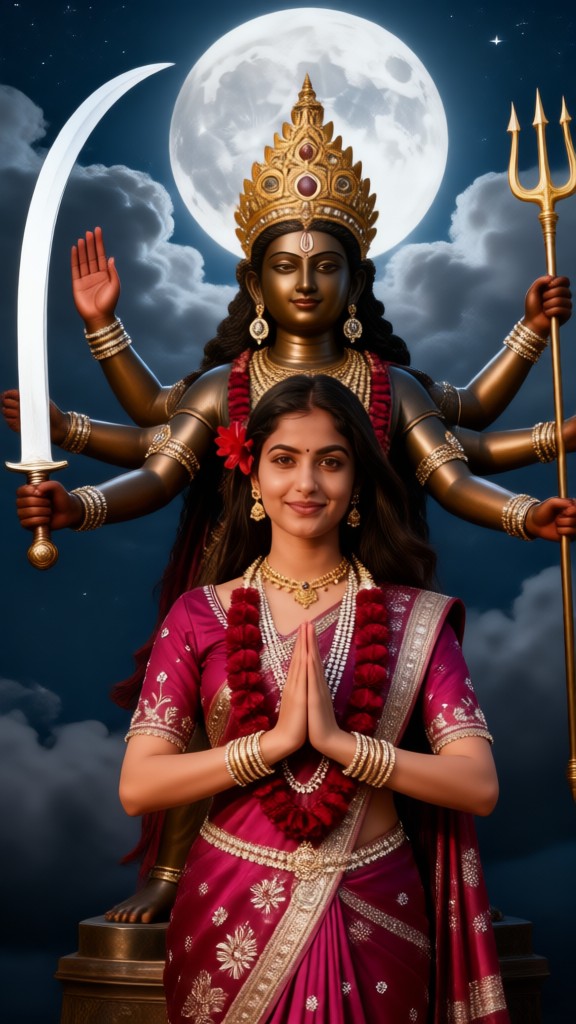 Head of Goddess Durga image