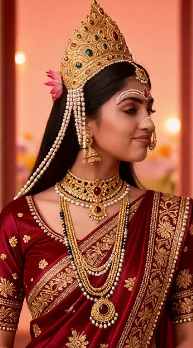 Transform into the adorable Radha Rani image
