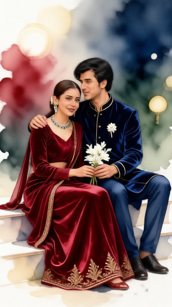 Burgundy Velvet Evening image