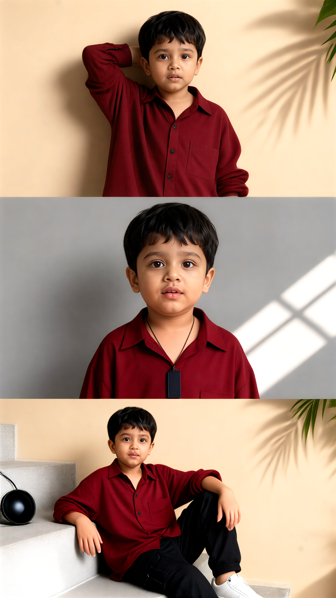 Baby Photo Collage (3-Panel Layout) image