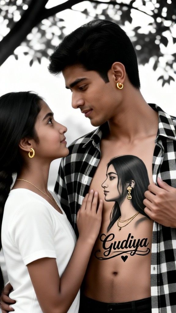 Brust-Tattoos auf zwei Personen image