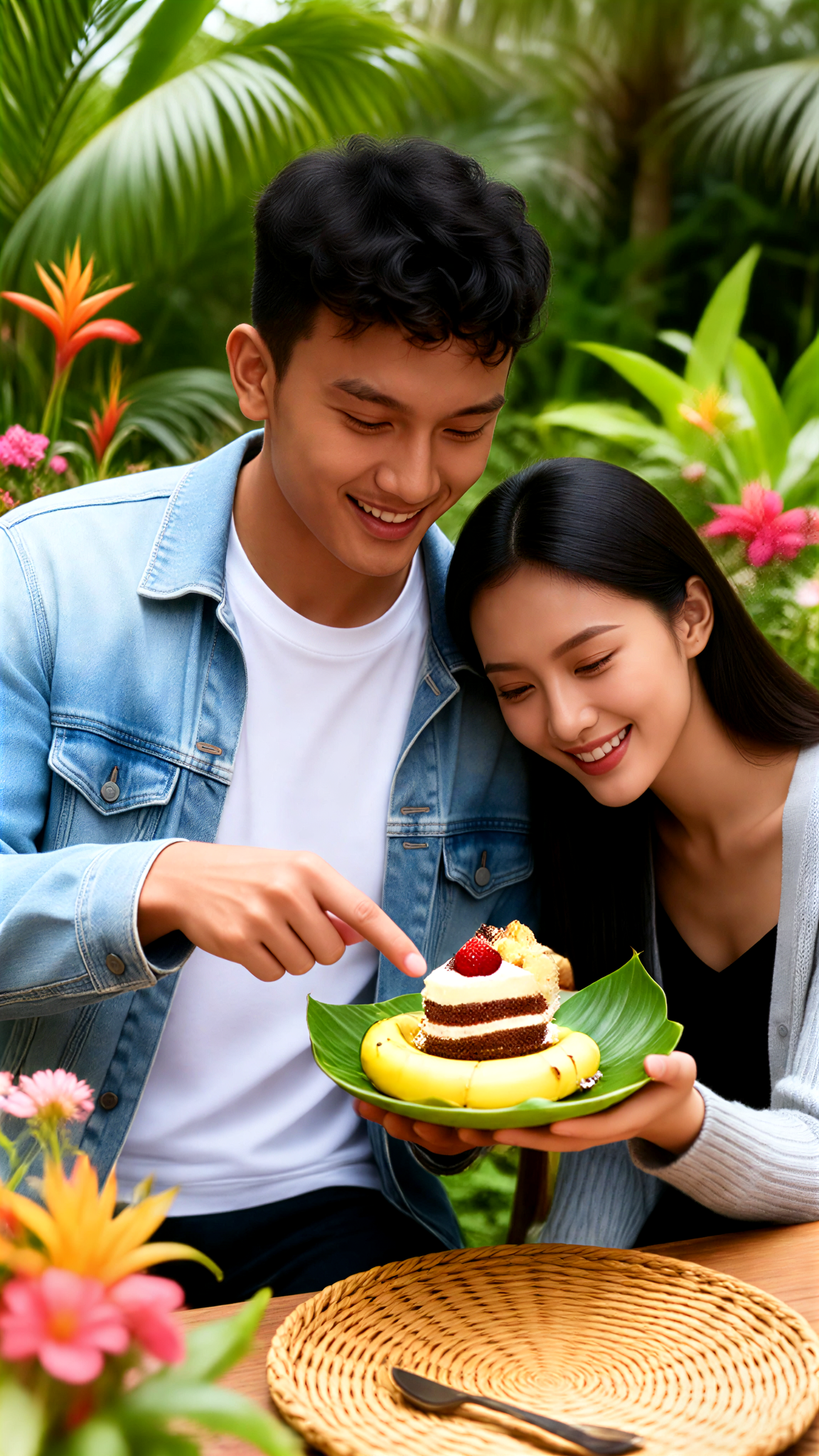 Couple Shared Dessert image