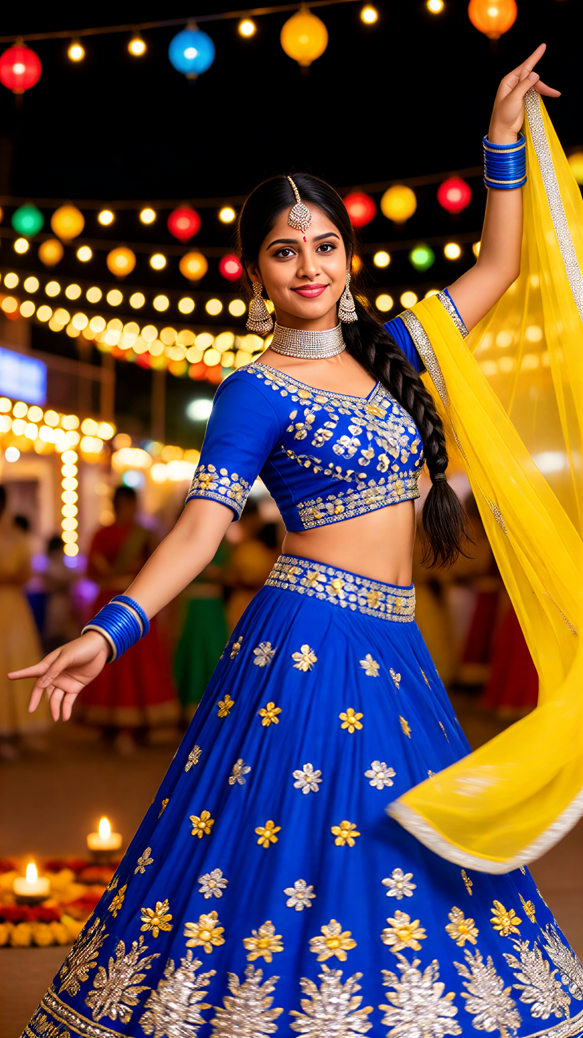 Nine Nights Festival: Colourful Sari Outfit Change image