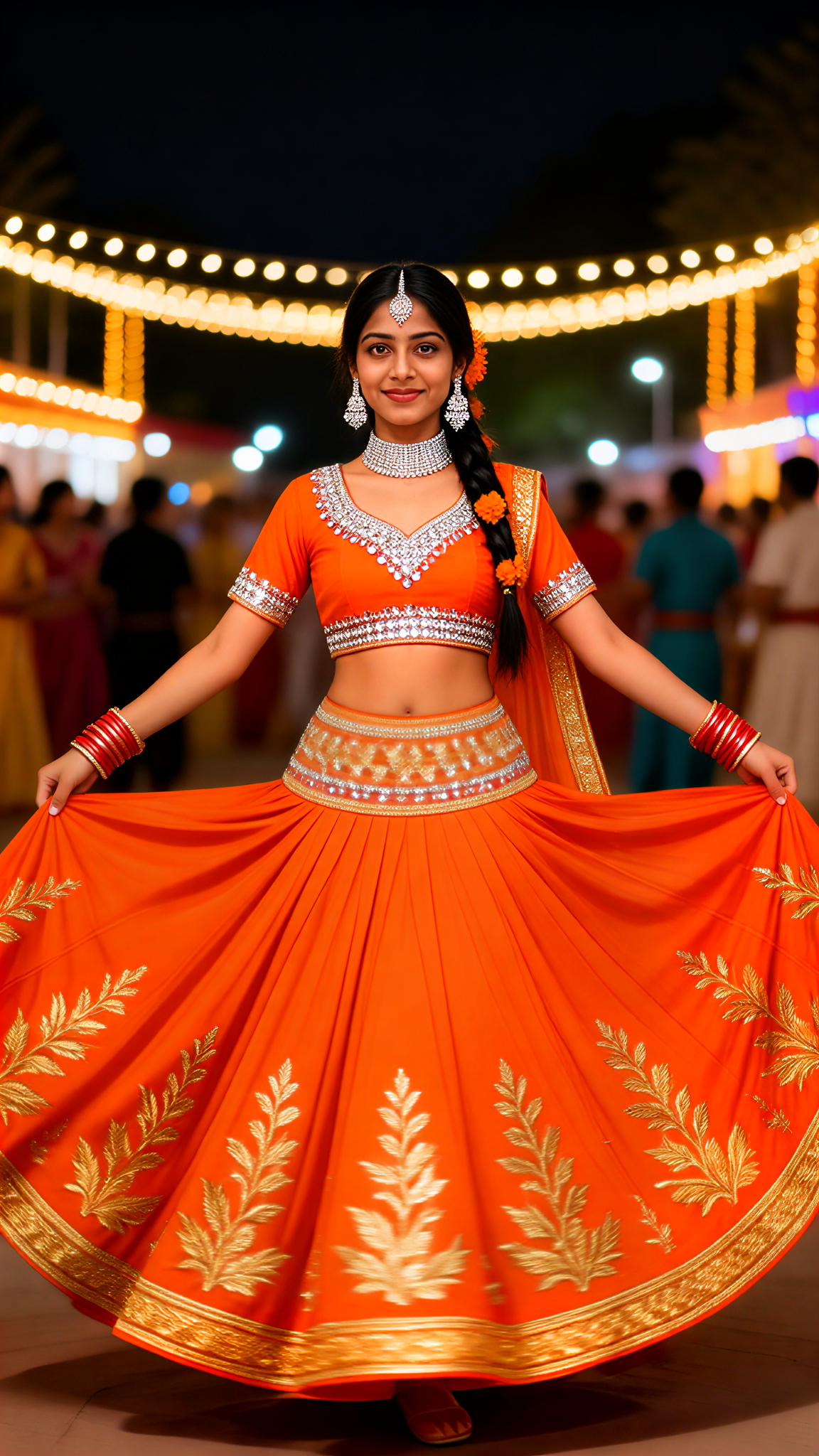 Nine Nights Festival: Colourful Sari Outfit Change image
